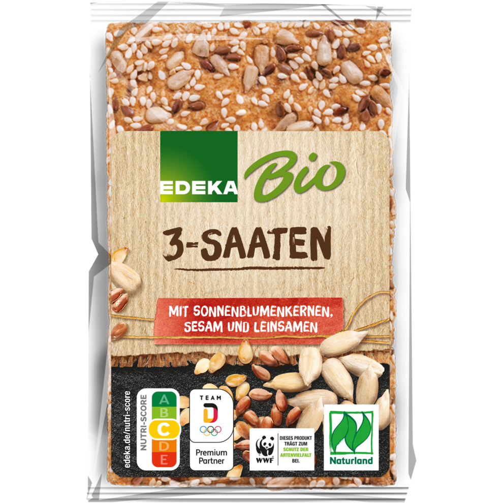 Bio EDEKA 3 Saaten Knäckebrot 200g