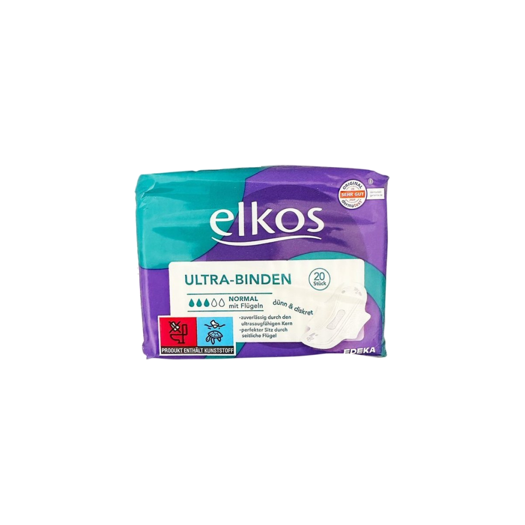 EDEKA elkos Women Ultra Binden Normal mit Flügel 20ST