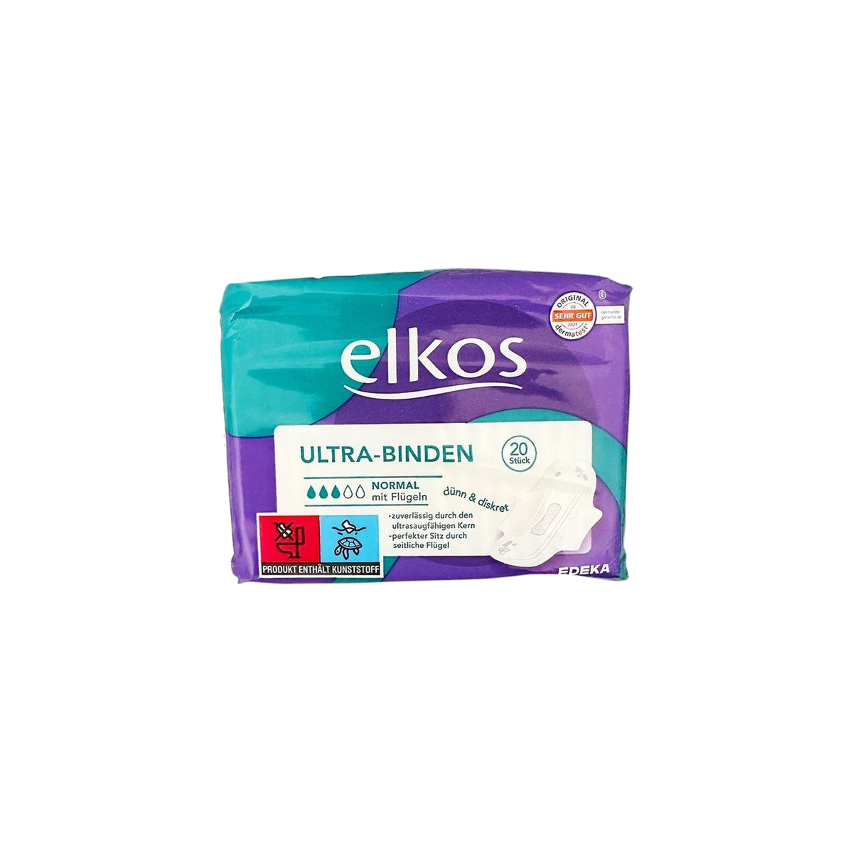 EDEKA elkos Women Ultra Binden Normal mit Flügel 20ST