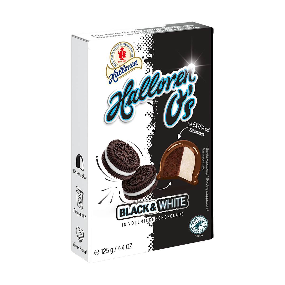 Halloren O's black&white 125g