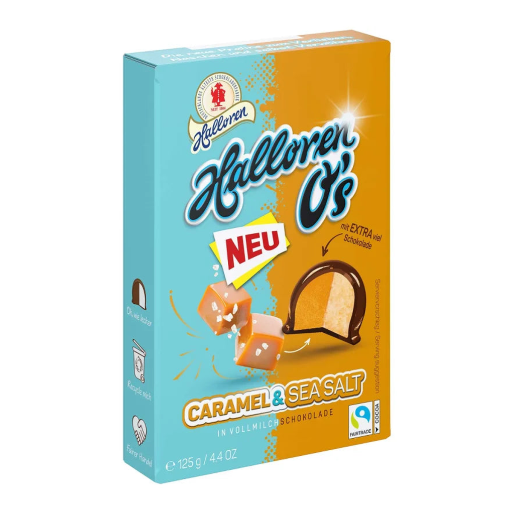 Halloren O's caramel&sea salt 125g