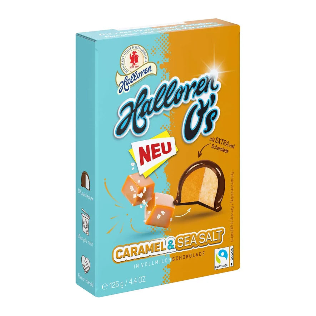 Halloren O's caramel&sea salt 125g