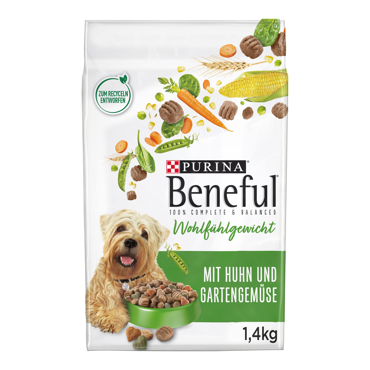 Beneful Wohlfühlgewicht mit Huhn und Gartengemüse 1,4kg