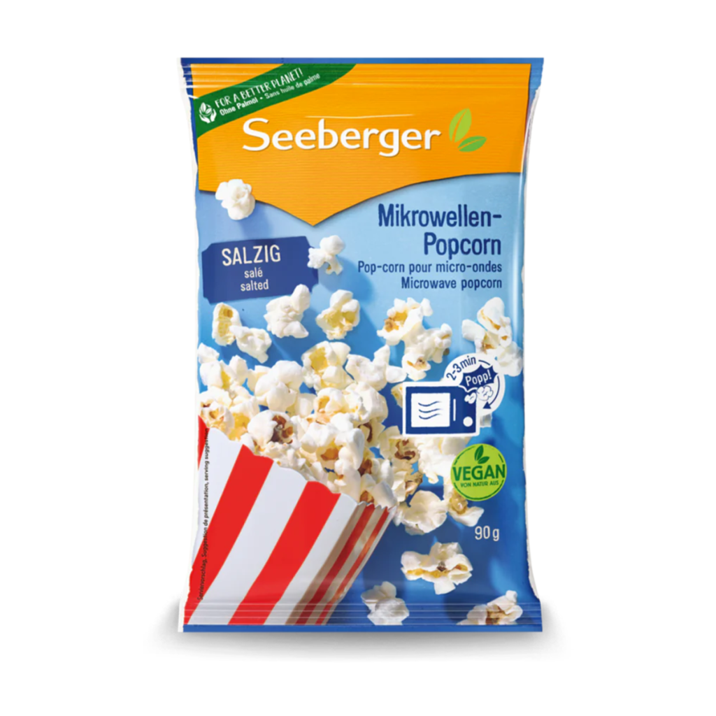 Seeberger Mikrowellen-Popcorn salzig 90g