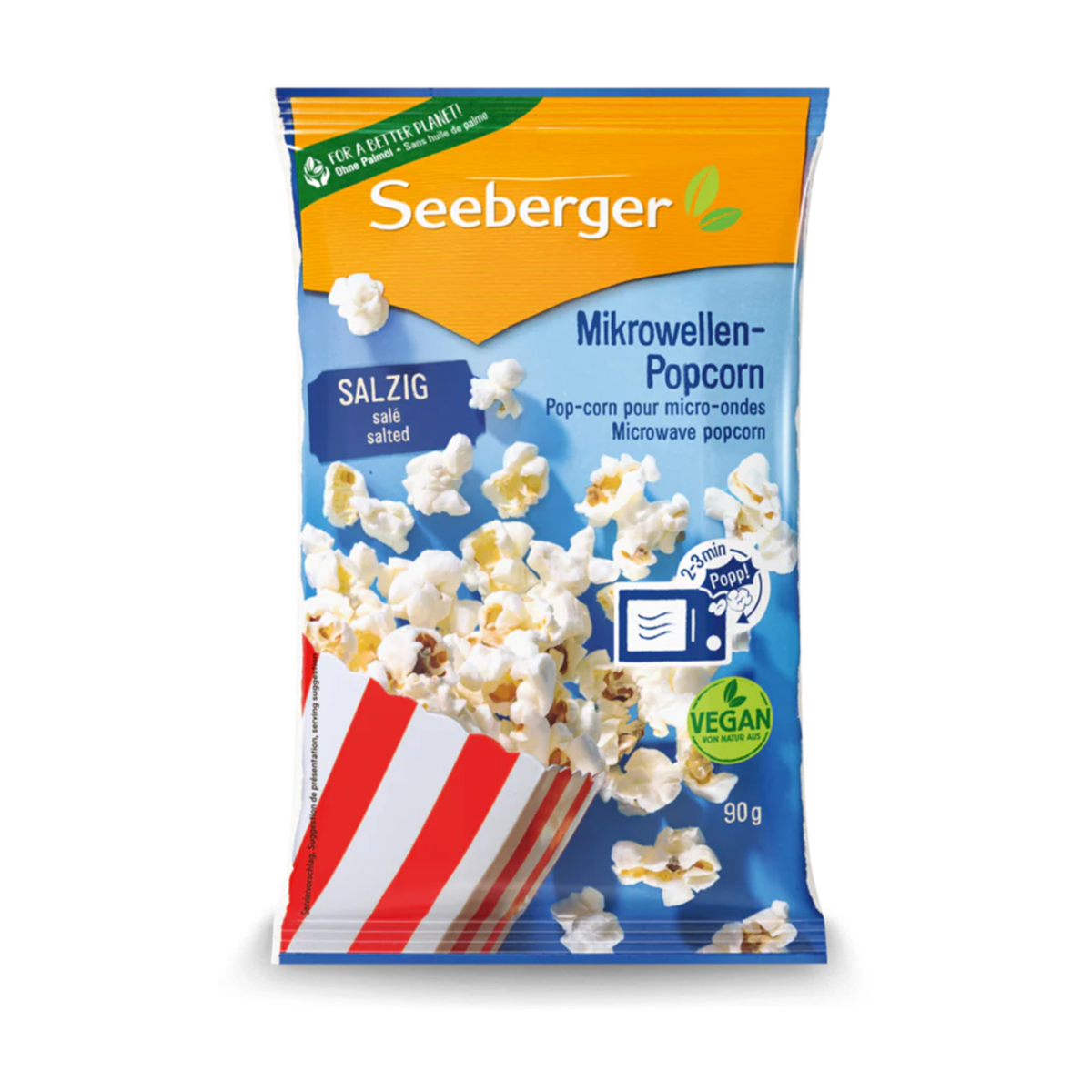 Seeberger Mikrowellen-Popcorn salzig 90g