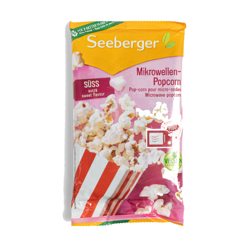 Seeberger Mikrowellen-Popcorn süß 90g