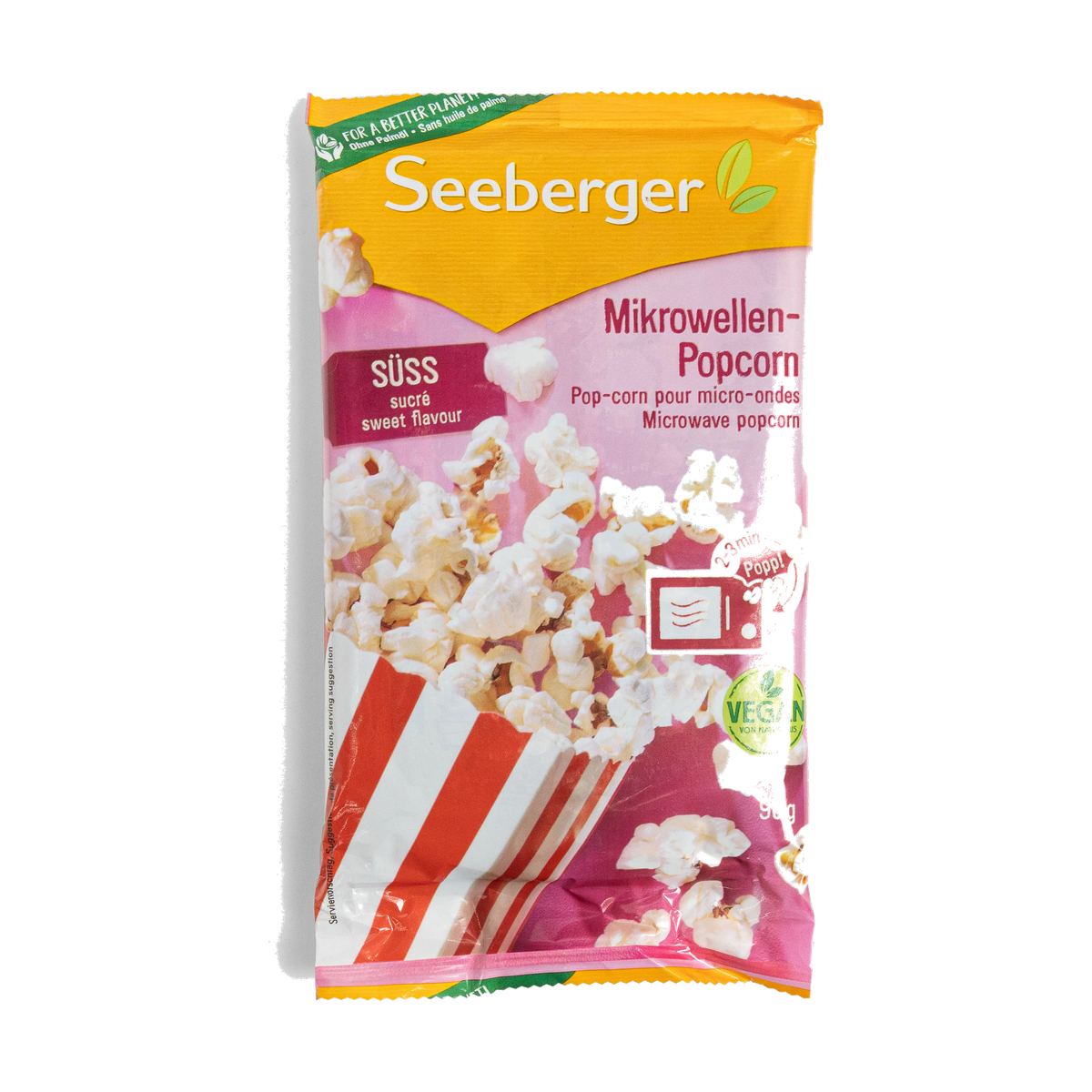 Seeberger Mikrowellen-Popcorn süß 90g