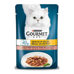 Gourmet Perle Genuss in Gelee mit Lachs 85g