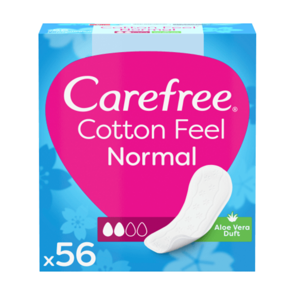 Carefree Cotton Feel Normal Aloe Vera 56ST