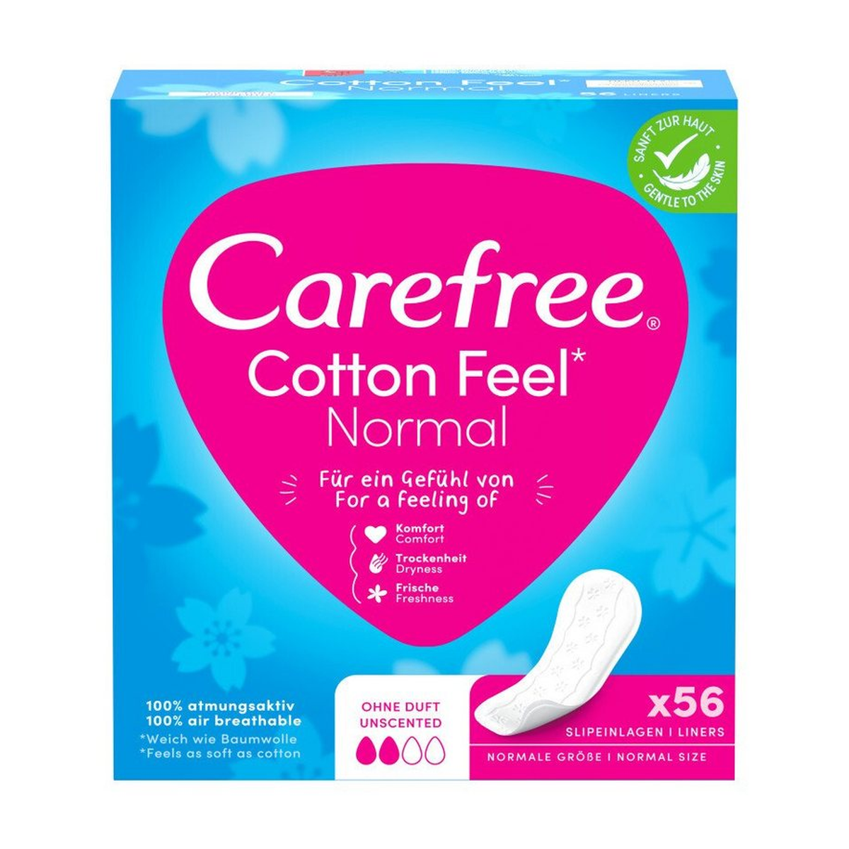 Carefree Cotton Feel Normal ohne Duft 56ST