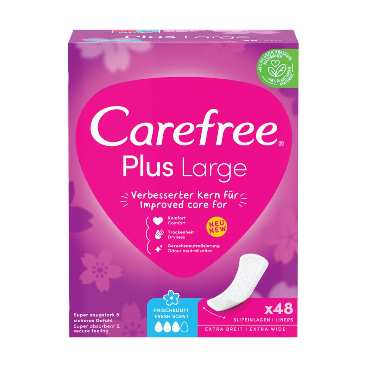 Carefree Plus Large Frischeduft 48ST