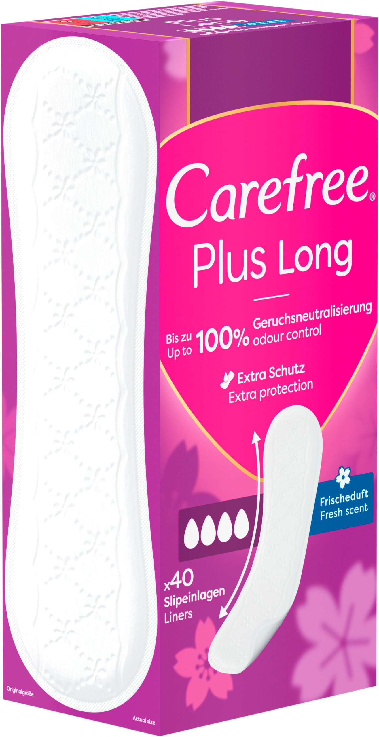 Carefree Plus Long Fresh 40ST