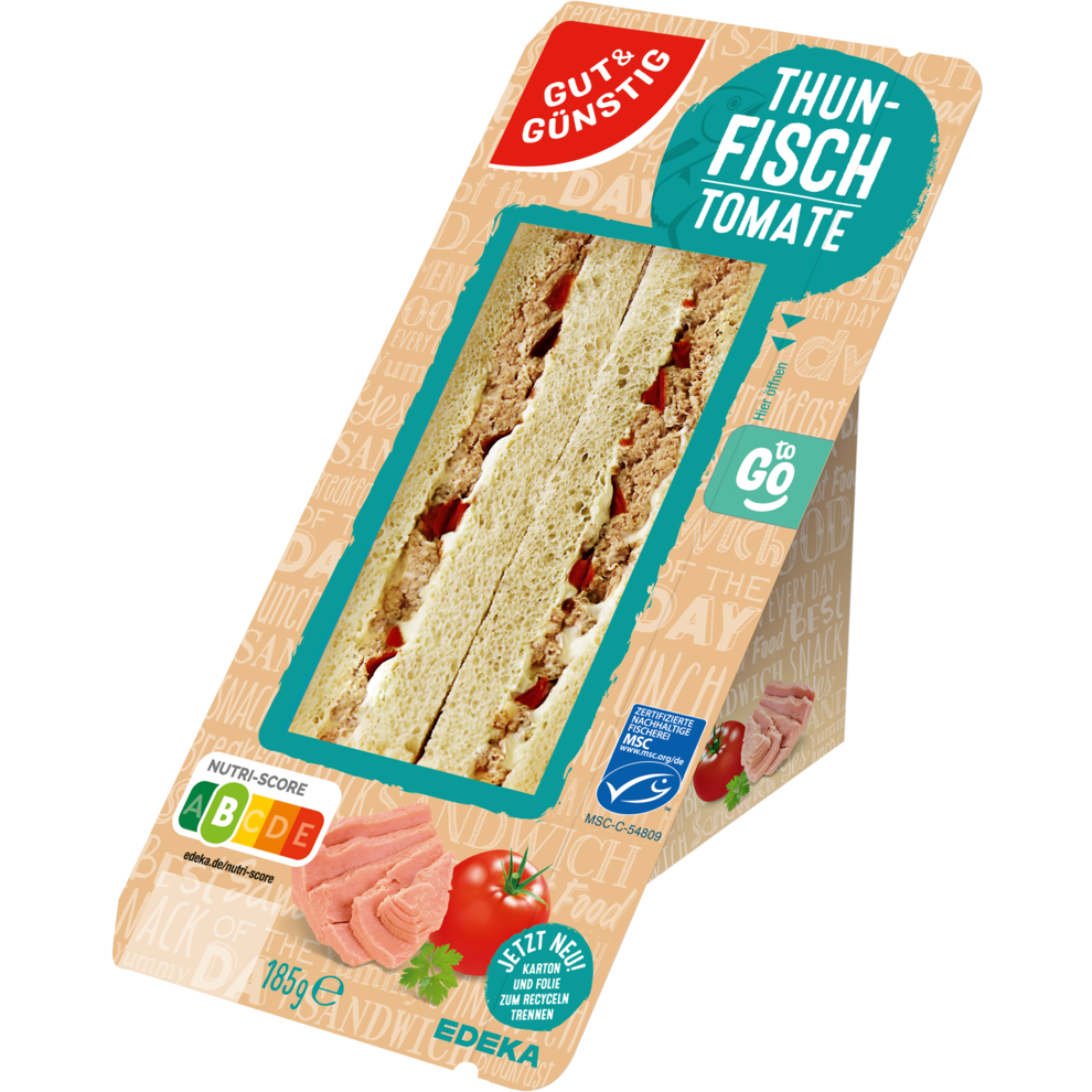 MSC GUT&GÜNSTIG сэндвич тунец 185g