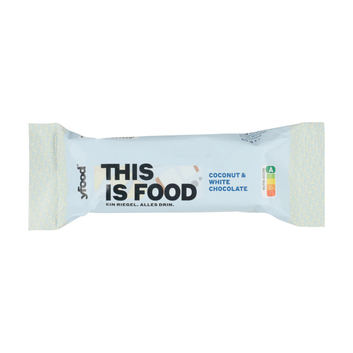yfood Riegel White Coconut 60g