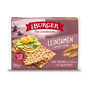Burger Leinsamen Knäckebrot 250g