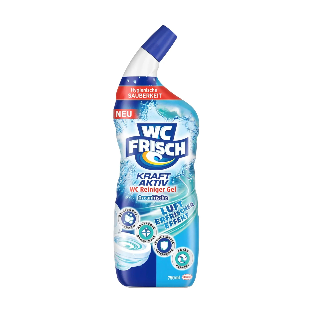 WC Frisch Kraft Aktiv WC Reiniger Gel Ozeanfrische 750ml
