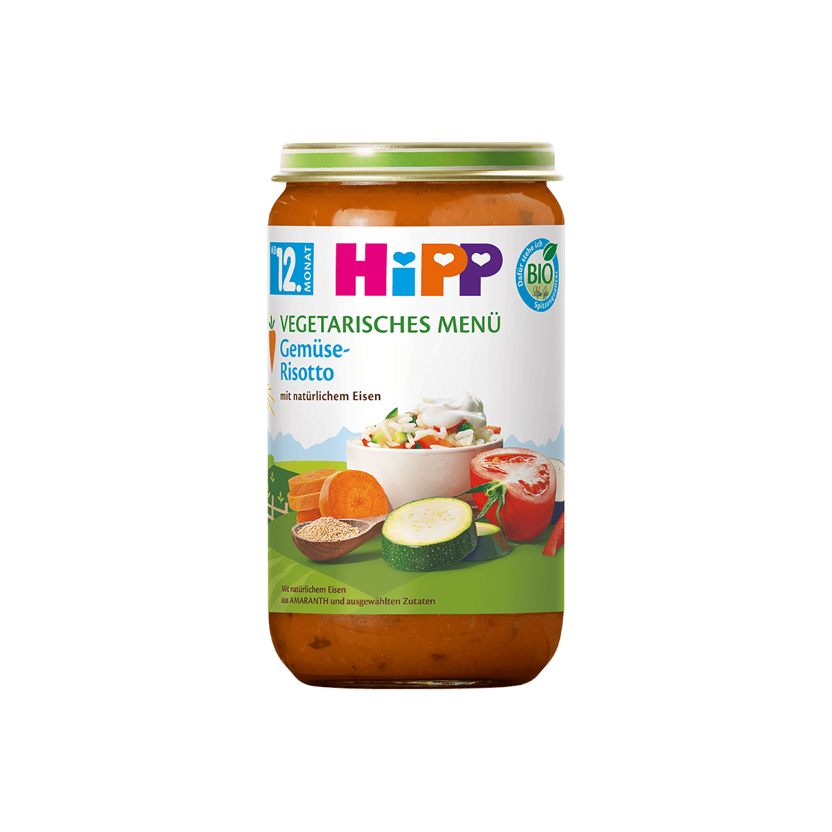 Bio Hipp Menü Gemüse-Risotto ab dem 12.Monat 250g