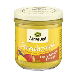 Bio Alnatura Streichcreme Curry Mango Papaya 180g