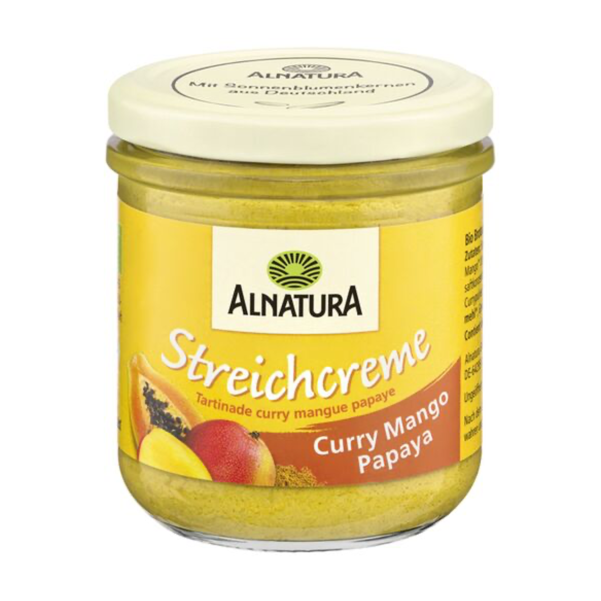 Bio Alnatura Streichcreme Curry Mango Papaya 180g