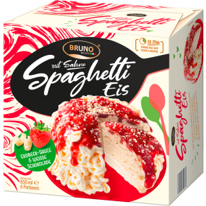 Bruno Gelato Eistorte Spaghetti-Eis 850ml