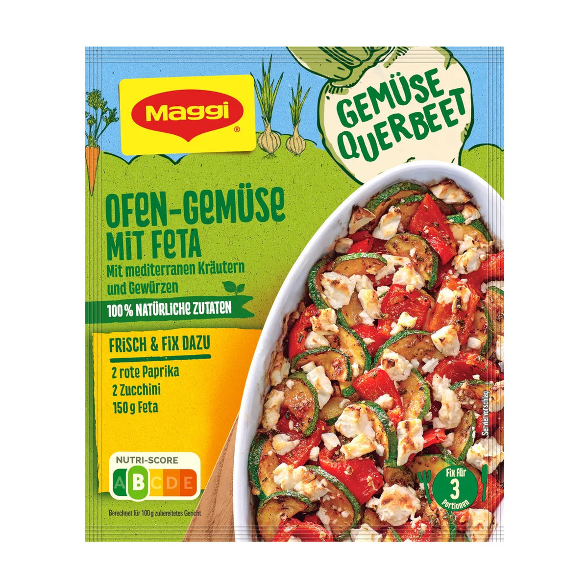 Maggi Fix Gemüse Querbeet Ofen-Gemüse mit Feta 27g