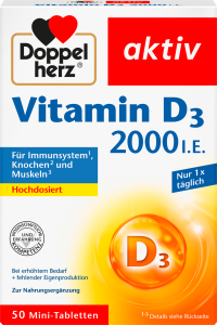 Doppelherz Vitamin D3 2000 I.E.50Tabletten 20,4g