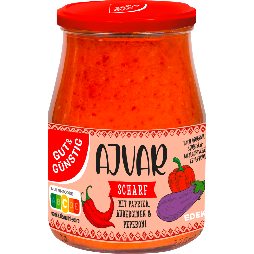 GUT&GÜNSTIG Ajvar scharf 340ml
