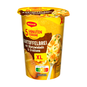 Maggi 5 Minuten Terrine Kartoffelbrei Röstzwiebel XL 76g