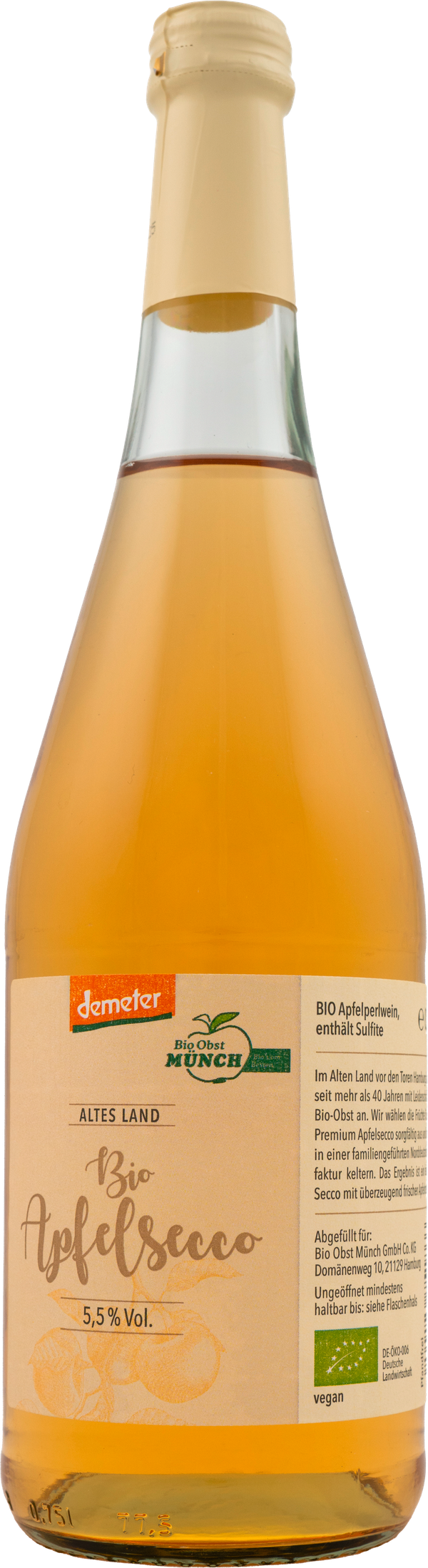 Demeter Obst Münch Apfelsecco 0,75l