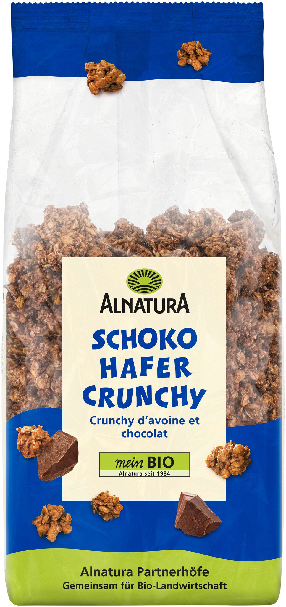 Bio Alnatura шоколад овёс хрустящий 750g