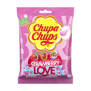 Chupa Chups Strawberry Lovers 10ST 120g