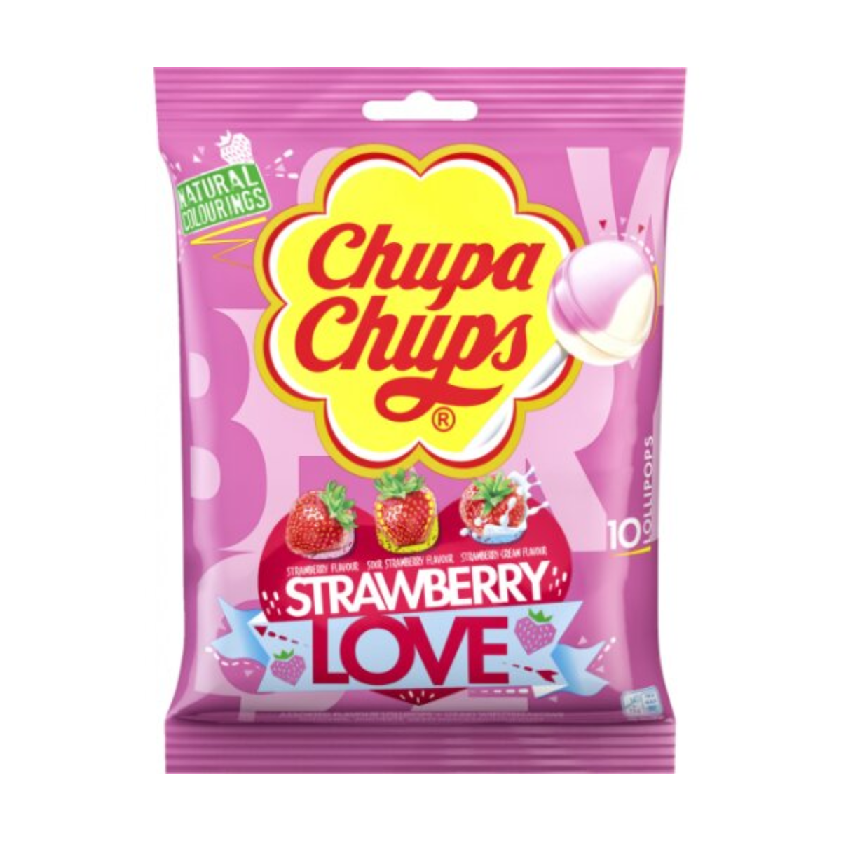 Chupa Chups Strawberry Lovers 10ST 120g