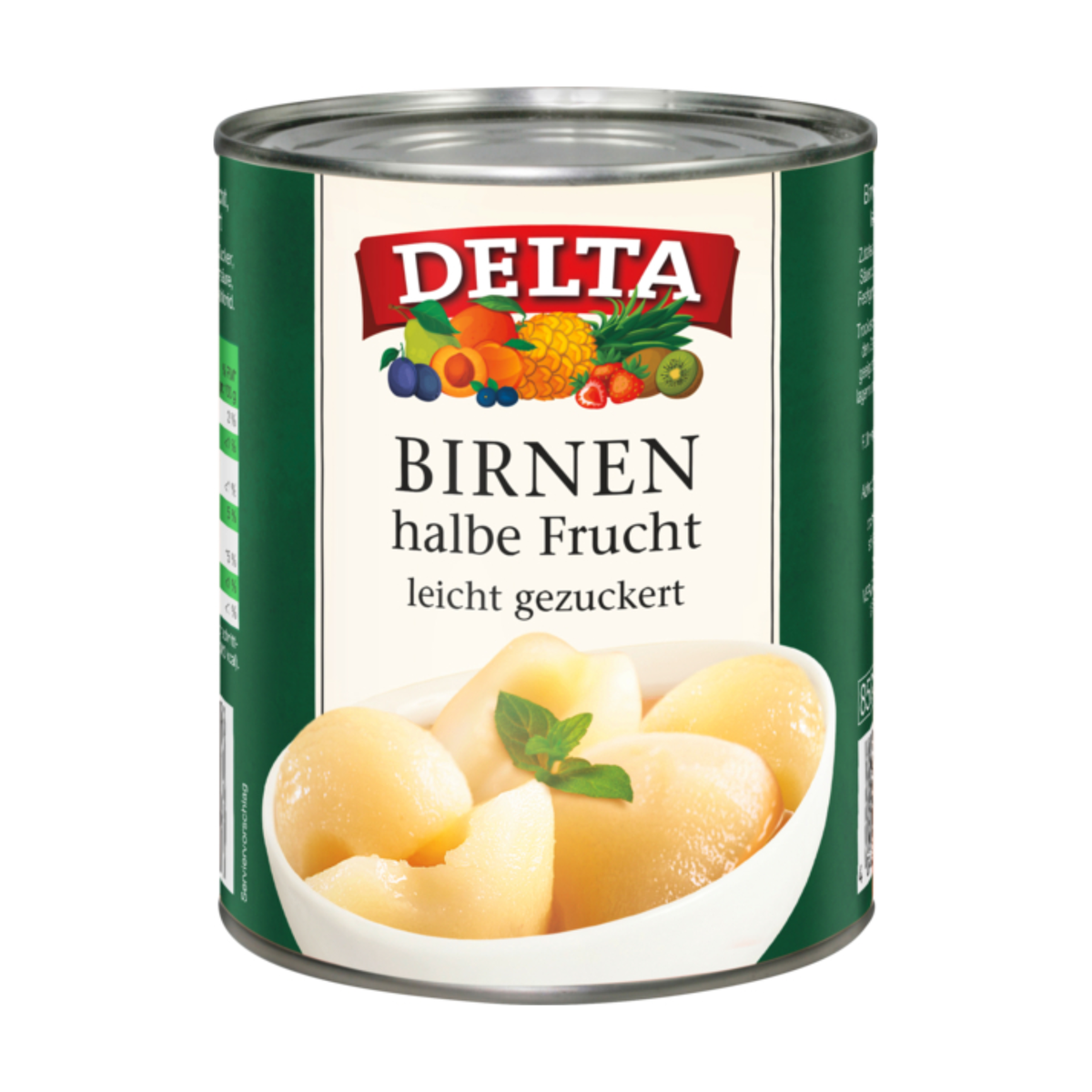 Delta Birnen halbe Frucht leicht gezuckert 820g