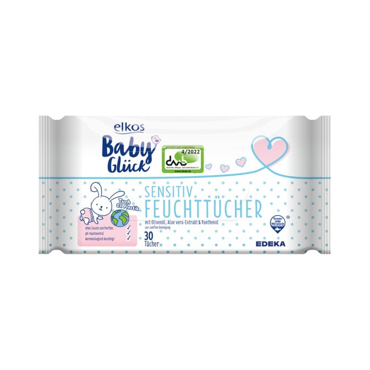 EDEKA elkos Baby Glück Babytücher Sensitive 30ST