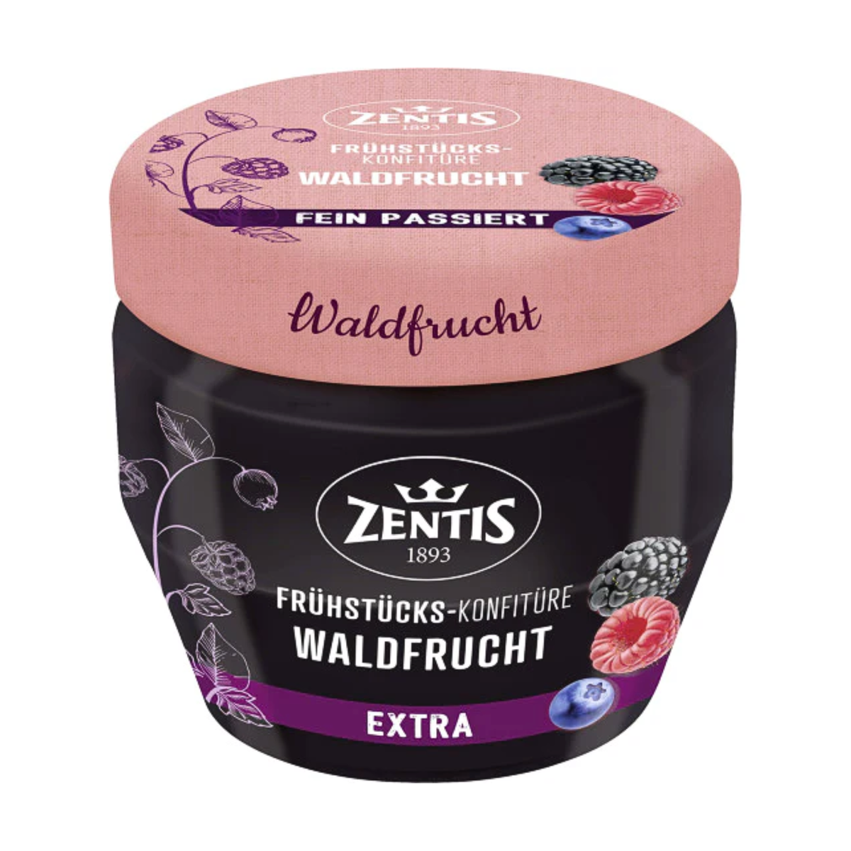 Zentis Frühstücks-Konfitüre fein passiert Waldfrucht 230g