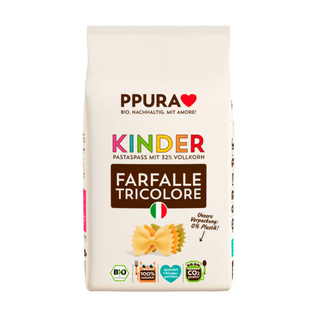 Bio Ppura Kinder Farfalle Tricolore 500g