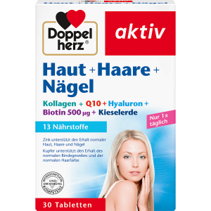 Doppelherz Haut+Haare+Nägel 30Tabletten 19,9g