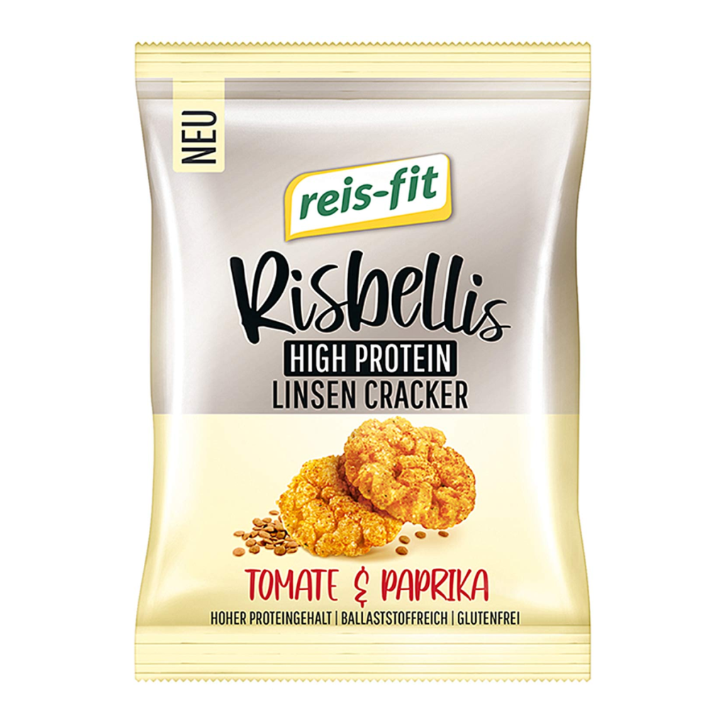 Reis-fit Risbellis Linsen Cracker Tomate&Paprika 40g