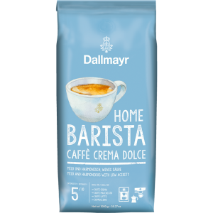 Dallmayr Home Barista Caffee Crema Dolce Rainforest Alliance Identity Preserved ganze Bohne 1kg