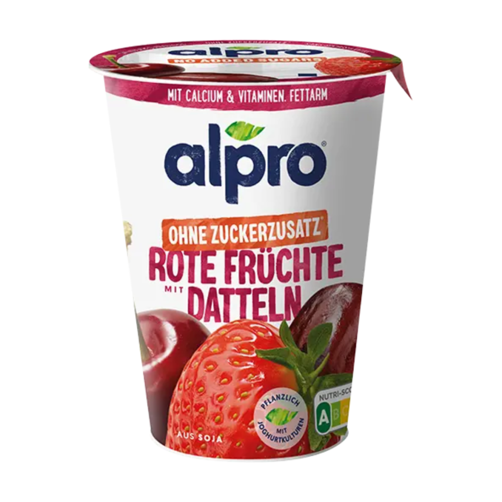 Alpro Soya Rote Frücht mit Datteln ohne Zuckerzusatz 400g
