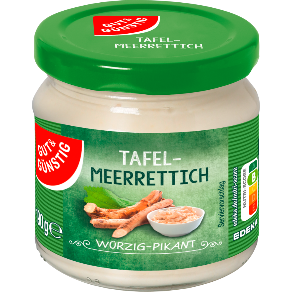 GUT&GÜNSTIG Tafelmeerrettich 190g