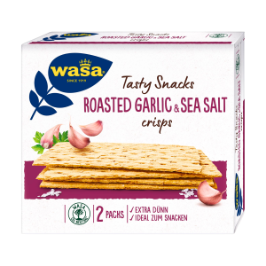 Wasa Tasty Snacks Roasted Garlic&Seasalt 190g