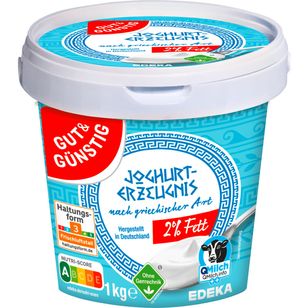 GUT&GÜNSTIG Joghurt-Erzeugnis nach griechischer Art 2% 1kg VLOG