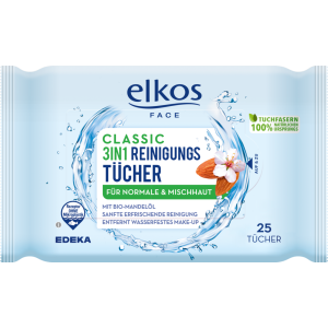 EDEKA elkos Gesichtsreinigungstücher Classic 25ST