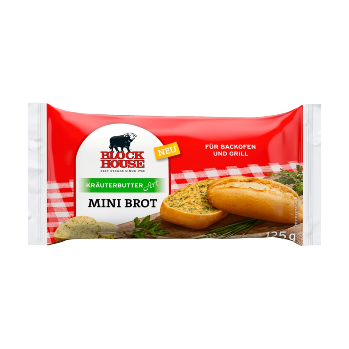 Block House Mini Brot Kräuterbutter Art 125g