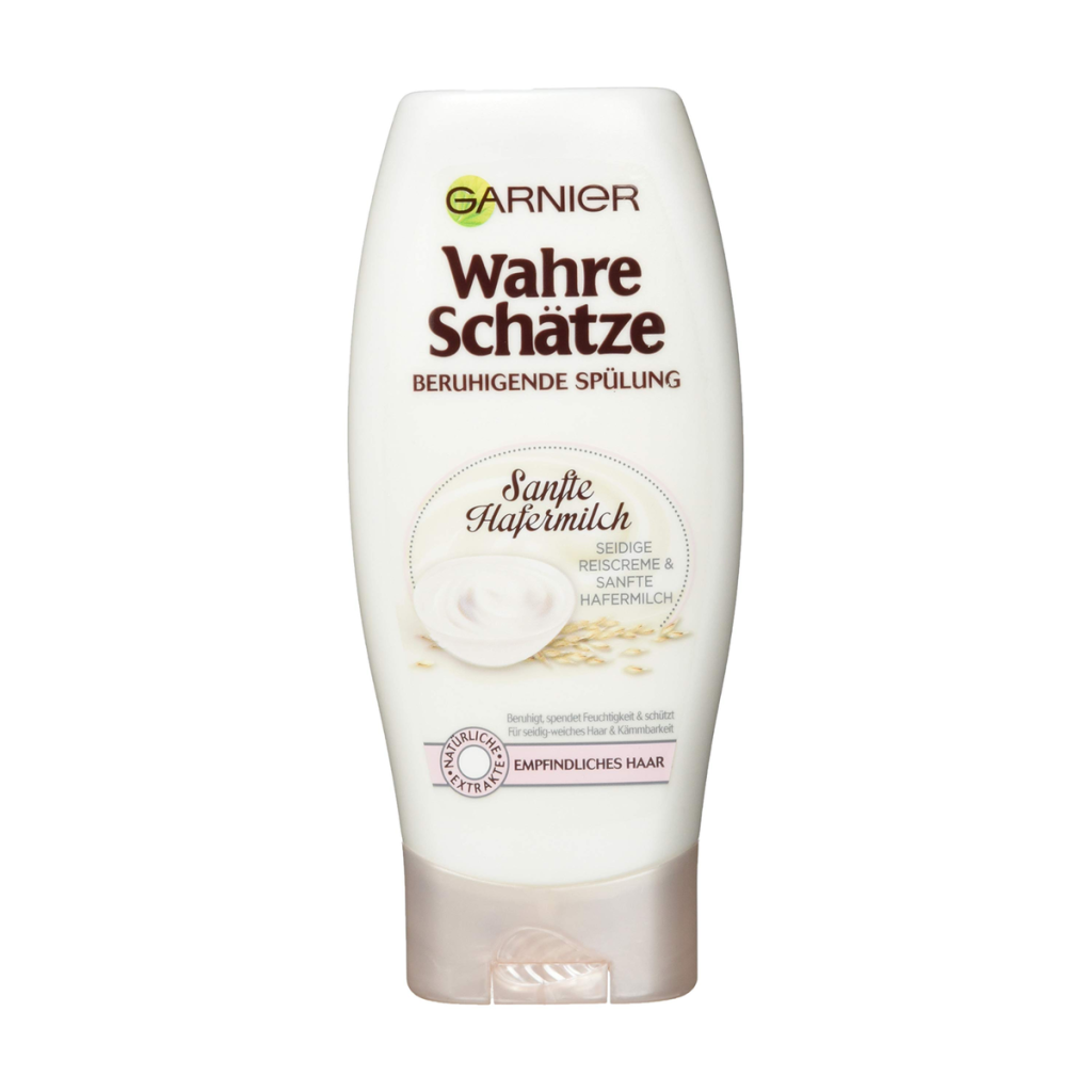 Garnier Wahre Schätze Spülung seidige Reiscreme mit sanfte Hafermilch für empfindliches Haar 200ml