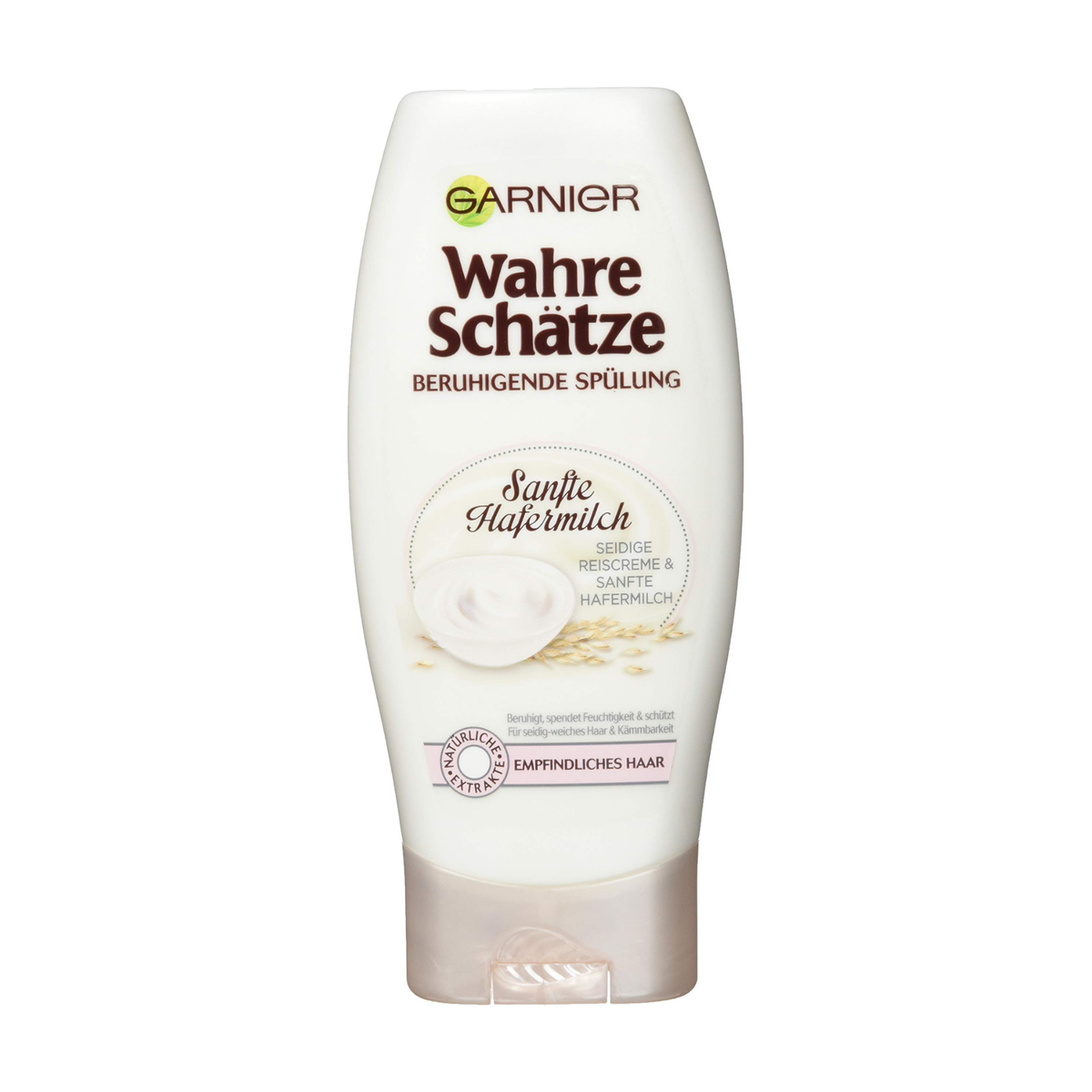 Garnier Wahre Schätze Spülung seidige Reiscreme mit sanfte Hafermilch für empfindliches Haar 200ml