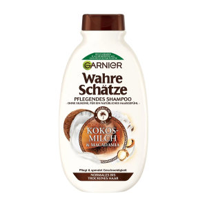 Garnier Wahre Schätze Shampoo Kokosmilch&Macadamia für gesundes und fühlbar geschmeidigeres Haar 250ml