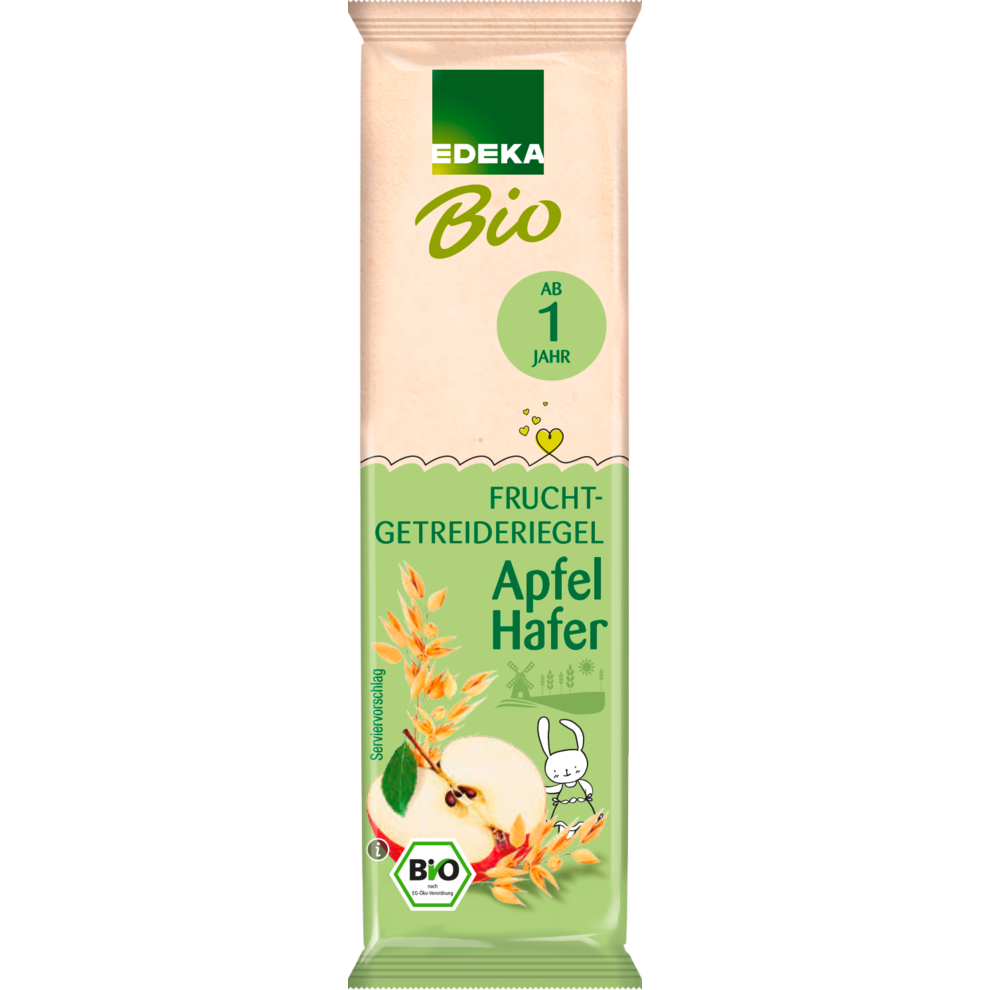 Bio EDEKA Frucht-Getreideriegel Apfel-Hafer 25g