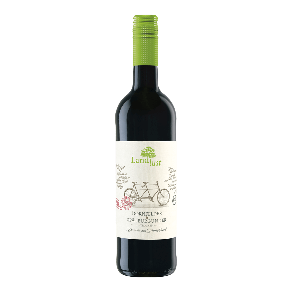 Bio Landlust Spätburgunder+Dornfelder Rose QbA feinherb 0,75l